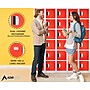 AdirOffice 72"H 6-Tier Red Storage Locker (ADI629-206-RED-DL)~#|#~53260B96-C198-41A6-84D1923954203612_sc7