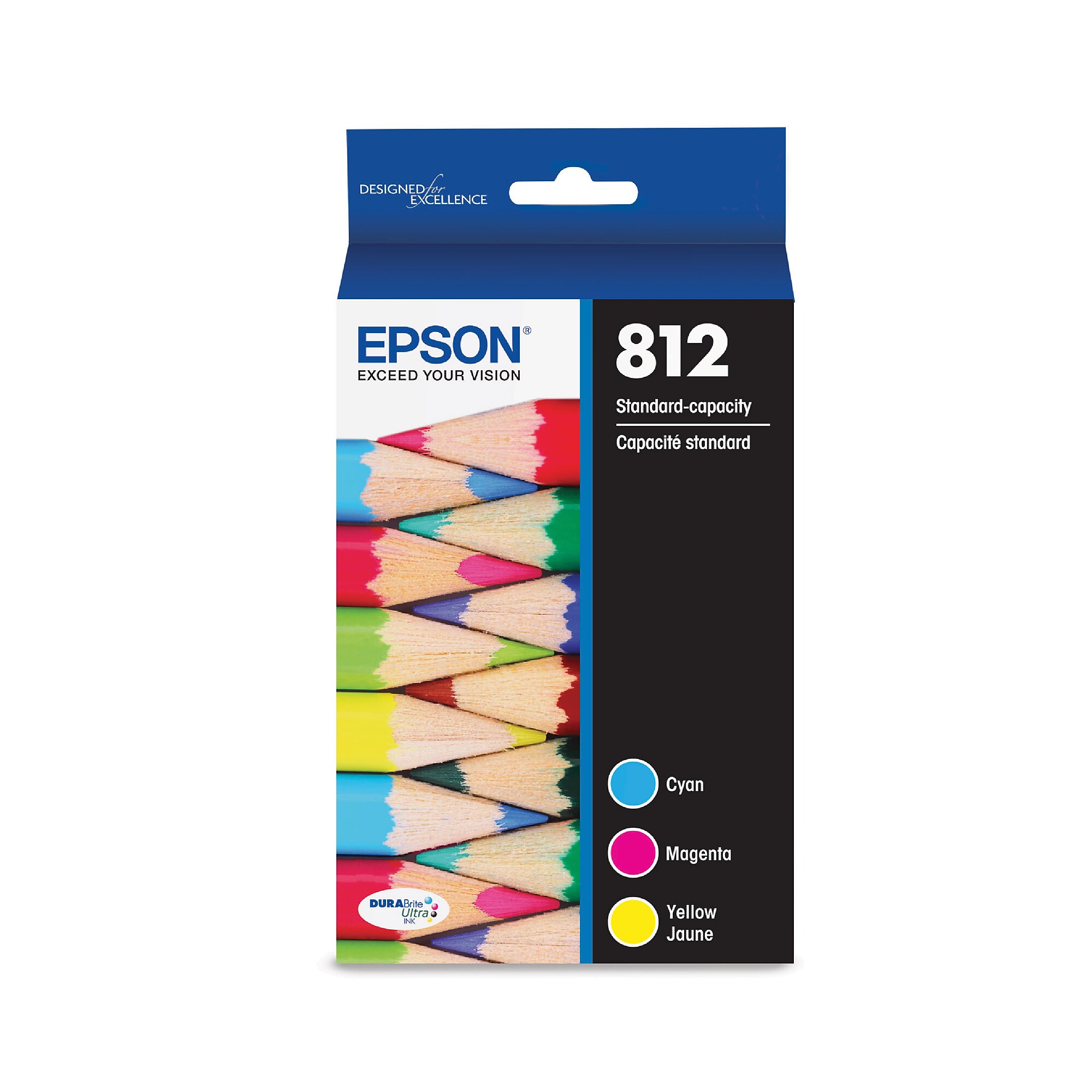 Epson T812 Cyan/Magenta/Yellow Standard Yield Ink Cartridge, 3/Pack  (T812520-S) Sansujyuku sansujyuku.com