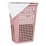 Mind Reader Slim Tapered Hamper with Lid, Plastic, Pink (SWHAMP50-PNK)~#|#~532CEB95-F2CC-448C-9427B97C04E2E012_sc7
