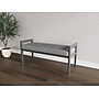Lesro Weston 2-Seat Bench, Chambray Grey/Pewter (WS2001.WPW-01CHGY)~#|#~532D96E0-9F56-481E-AF747B1C22687EB0_sc7