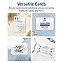 Avery Integrated Cards, 5" x 7", Glossy White, 100/Box (95350)~#|#~532E8AA0-5250-4673-94861CE064CCA97B_sc7