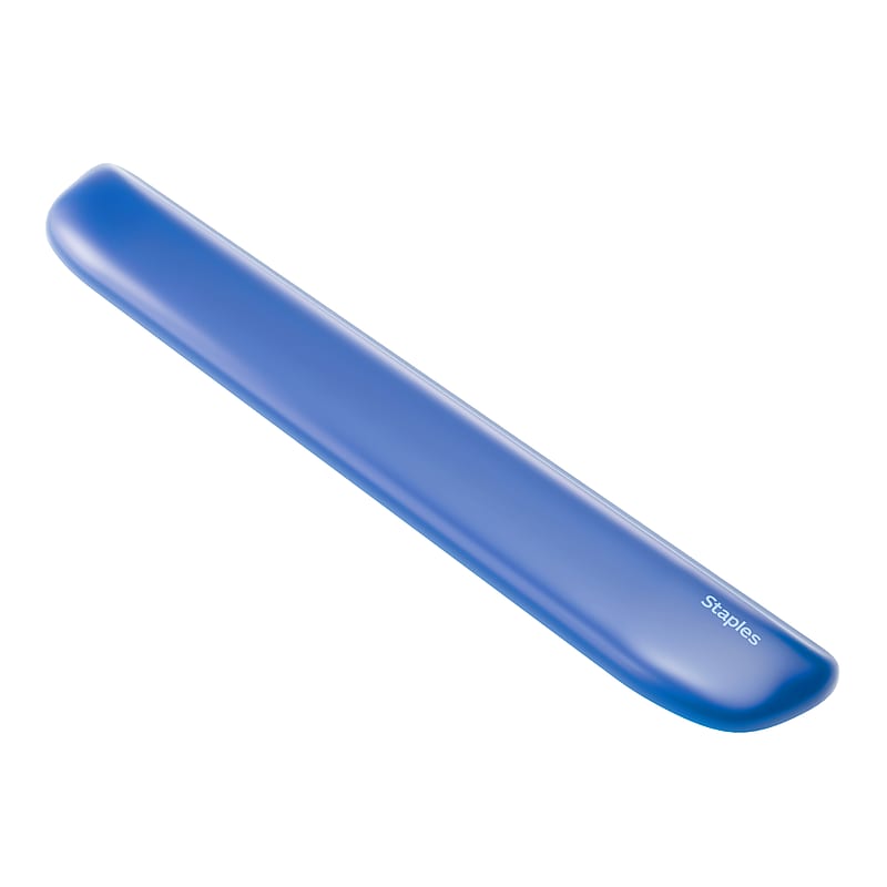Staples TECH Gel Non-Skid Wrist Rest, Blue Crystal (79038) image 1
