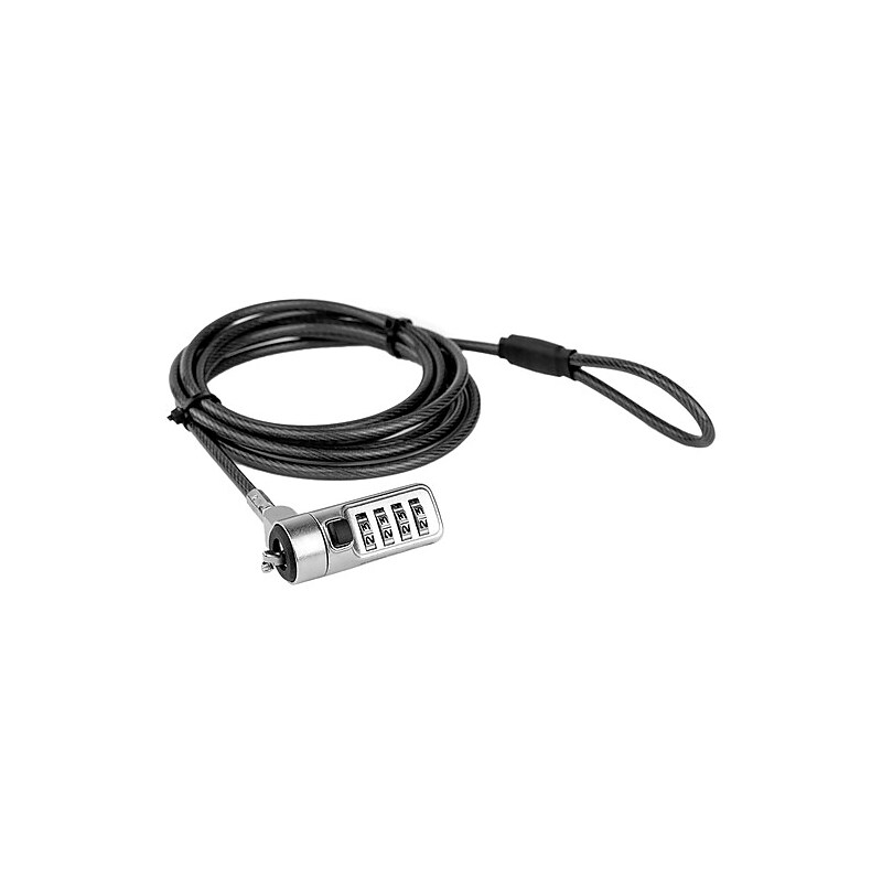 Rocstor Rocbolt W21 Combination Laptop Cable Lock, 6 ft. (Y1RB011-B1) image 1