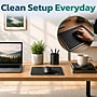Purely MP93 PU Leather Mouse Pad with Anti-Slip Aluminum Alloy Base, Black (PCCMP93BK)~#|#~53342056-D649-4F9B-80FF0C2435A92756_sc7