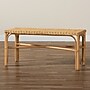 bali & pari Cacaban Natural Rattan Bench, Light Honey (211-12747-HiT)~#|#~53346B15-4073-4B5A-BA00F734F4678EBE_sc7