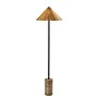 Adesso Rayne 61.25"H Floor Lamp, Brown Marble Base with Rattan Shade (3296-01)~#|#~5334AB46-F833-43F7-9C2C98CB181B0A4F_sc7