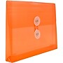 JAM Paper Premium Plastic Filing Envelope with Button & String Closure, Orange, 3/Pack (920B1ORX3)~#|#~5334AFEB-DCE2-4BCD-AFC2A373C06967EB_sc7
