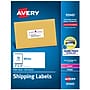 Avery Sure Feed Laser/Inkjet Shipping Labels, 2" x 4", Matte White, 2,500 Labels/Box (95945)~#|#~53356E62-B784-45C3-B93E2467DC44BC2F_sc7