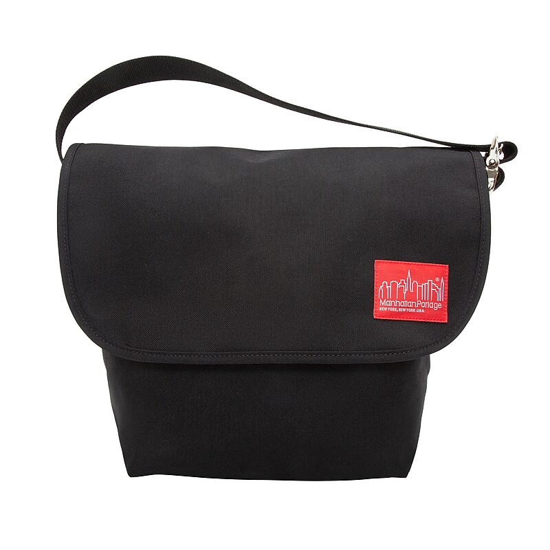 Manhattan Portage Vintage Messenger Bag Medium Black (1606V BLK) image 1