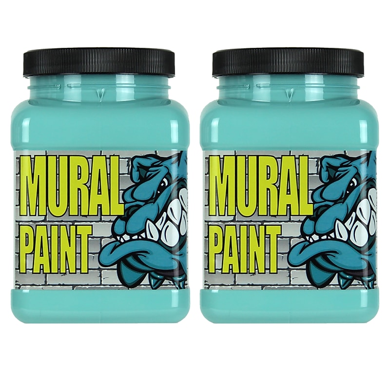 Chroma Acrylic Mural Paint, Chill (Light Blue), 16 oz., 2/Bundle (CRM2500-2) image 1