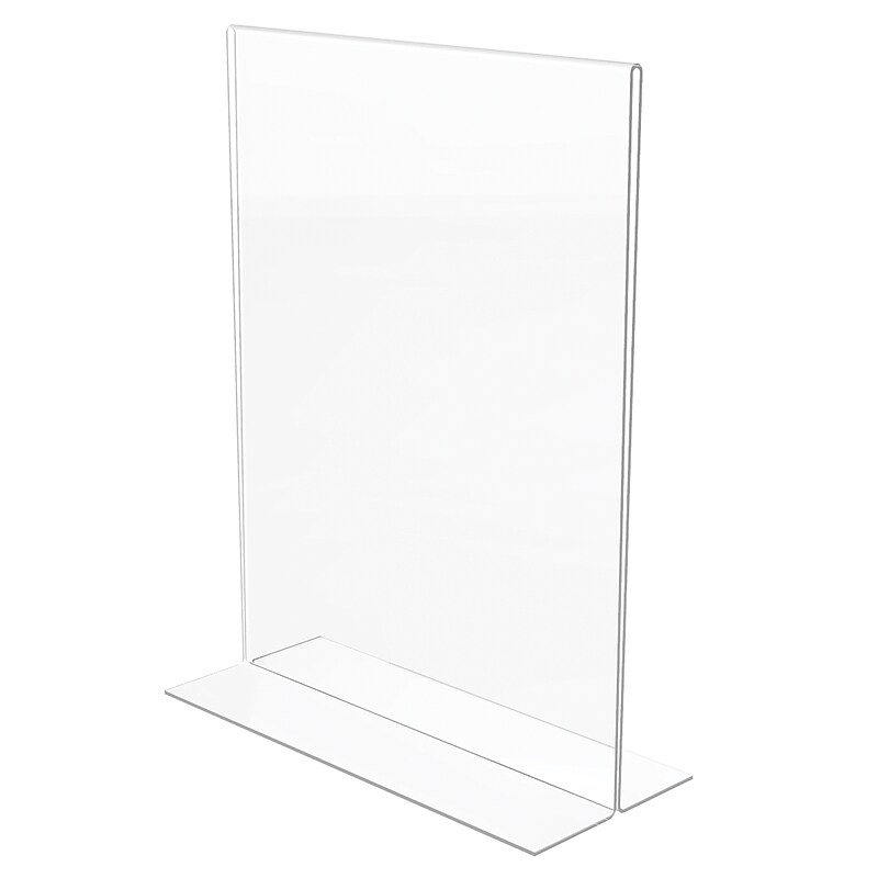 Deflect-O Image Document Holder, 8.5" x 11", Vertical, Table Top, Clear Plastic (69201) image 1