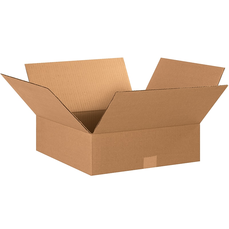 15" x 15" x 5" Shipping Boxes, 32 ECT, Brown, 25/Bundle (15155) image 1