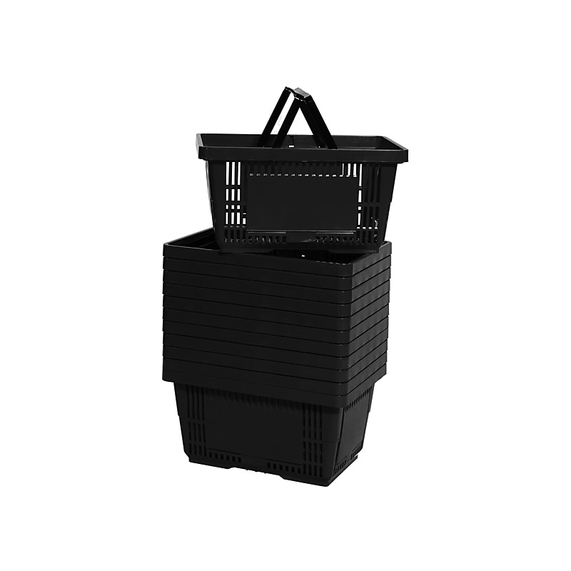 Versacart Baskets, 28L, Black, 12/Carton (206-28L-R NH 12) image 1