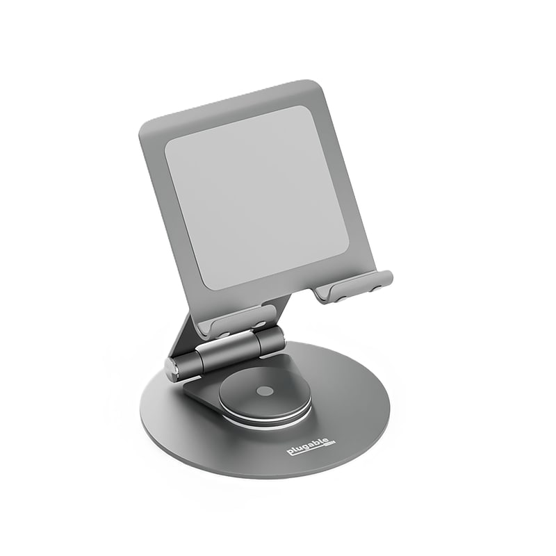 Plugable Universal Adjustable IPad Compatible Tablet Stand, Gray (PT-STAND1) image 1