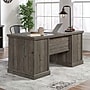 Sauder Aspen Post 65"W Executive Computer Desk, Pebble Pine (433677)~#|#~53582178-7B08-403F-B07B6686F3A7B587_sc7