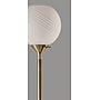 Adesso Swirl Torchiere 73.75"H Antique Brass Floor Lamp with Round Shade (3265-21)~#|#~53642047-4919-4CA9-8676B7A01318443B_sc7