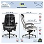 Serta Lautner Ergonomic Bonded Leather Swivel Executive Chair, Black/Cream (44942)~#|#~5368FDA7-067D-4D7A-997BE5B4F66C238B_sc7