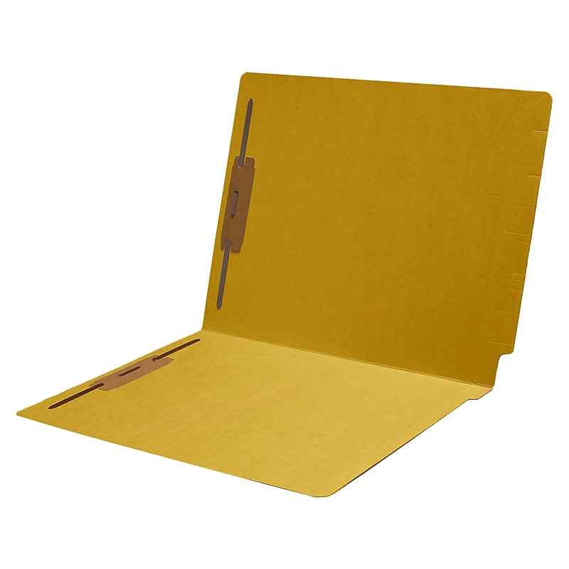 Medical Arts Press Reinforced End Tab File Folder, Straight Cut, Letter-Size, Yellow, 250/Carton (S-01502-YLW-B) image 1