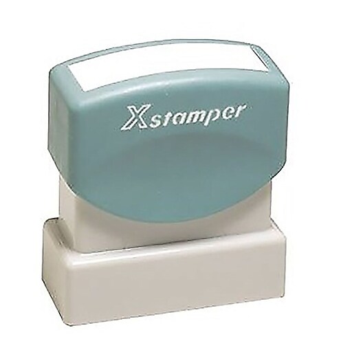 Xstamper 2Color Title Stamps, "PAID" Blue/Red Ink (036029) Staples