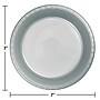 Creative Converting Touch of Color 7" Plastic Plates, Shimmering Silver, 240 Plates/Carton (28106011)~#|#~5376B772-7104-419B-892F082D84BE7836_sc7