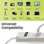GoGreen Power 6 Outlet Surge Protector, 12' cord, White (GG-16103M-12)~#|#~5376EBA8-6D60-4093-880206C9DF57ECEA_sc7