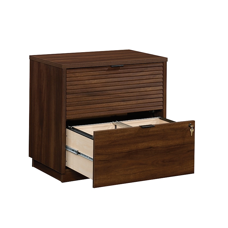 Sauder Palo Alto Commercial 2-Drawer Lateral File Cabinet, Letter/Legal Size, Lockable, 31"W x 19"D, Spiced Mahogany (427822) image 1