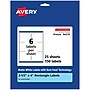Avery Laser/Inkjet Rectangle Multipurpose Labels, 3.3" x 4", White, 150 Labels/Pack (94215)~#|#~537DC69E-CA8D-4FC4-9A2EA6B2E353229E_sc7