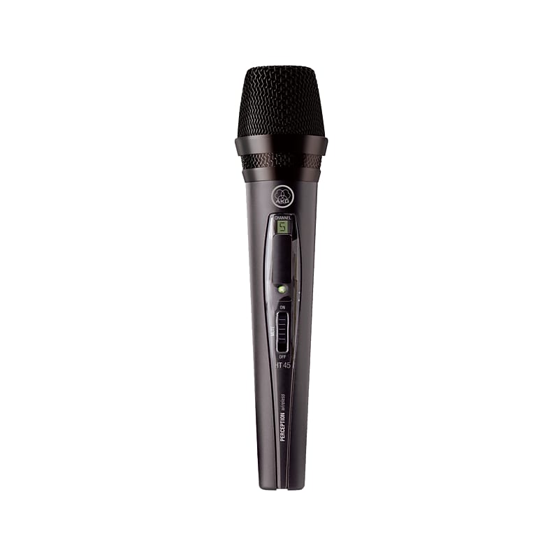 AKG HT45 Wireless Handheld Microphone, Black (3246H00010) image 1