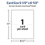 Avery Integrated Cards, 5.5" x 8.5", Glossy White, 50/Box (95352)~#|#~53864B05-0406-4BB8-AEFC3DB2070E34C2_sc7