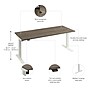Bush Business Furniture Move 40 Series 72"W Electric Adjustable Standing Desk, Modern Hickory (M4S7230MHWK)~#|#~538A1C60-C043-4A22-BA4FABFC21937C06_sc7