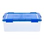Iris WeatherPro 40 Qt. Latch Lid Storage Bin, Clear/Blue (500202)~#|#~538BE5AF-76A2-4808-BCB8F3AA83BC67CF_sc7