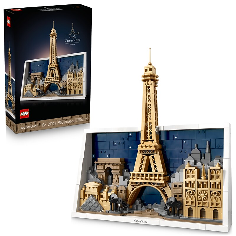 LEGO Architecture Paris City of Love Building Set, 958 Pieces (21064) image 1