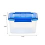Iris 6.5 Quart Element Resistant Ultimate Clear Plastic Latching Storage Bin, Clear, 5/Pack (500136)~#|#~538F63EE-E89C-499D-AD5EAC6794DA63B8_sc7