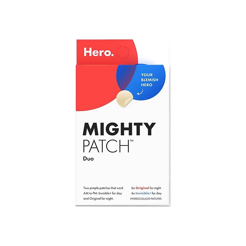 Hero Mighty Patch Blemish Patches with Hydrocolloid, 12 Patches/Box (8500074680) image 1