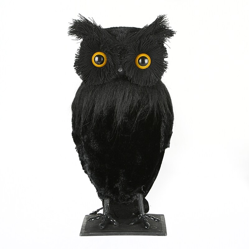 National Tree Company 11" Eerie Eyes Owl (OP77-XY014937-1) image 1