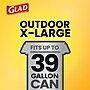 Glad 39 Gallon Lawn & Leaf Bags, Black, 12 Bags/Box (70028)~#|#~53986033-7708-46B9-882770DF8FD45B21_sc7