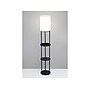 Adesso Charging Station 66.5" Black Floor Lamp with White Drum Shade (3116-01)~#|#~539BB7D4-298E-4F17-BC650DAABBB5CA0B_sc7
