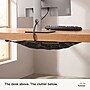 Turonic DM1 Cable Under Desk Net Organizer, Black (DM1)~#|#~539D9F3B-7D72-45F8-B924F8DD54210D97_sc7