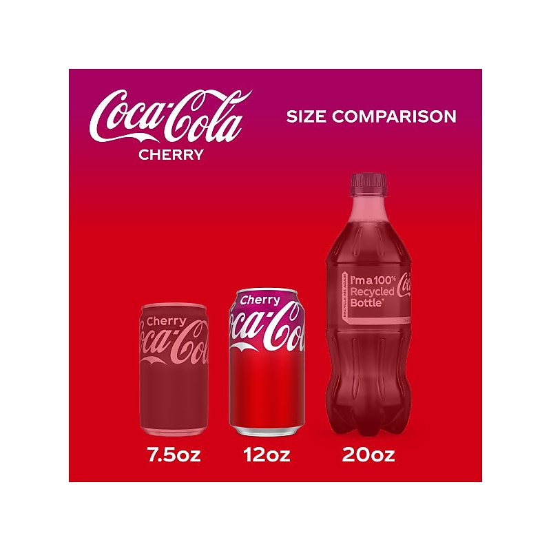 Coca-Cola Cherry Soda, 12 oz., 24/Carton (49000031034) image 1