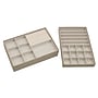 Household Essentials Stackable Jewelry Trays 3 Varieties with Compartments for Necklaces, (HH742-1)~#|#~539E65AA-D61E-44E6-9767BC6909100843_sc7