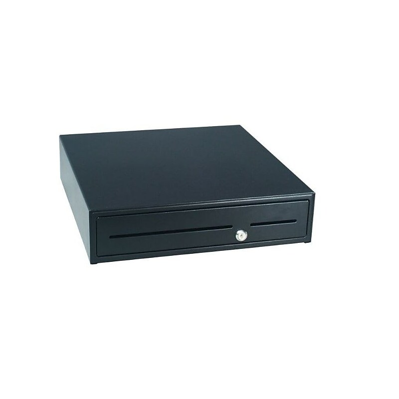 APG Heavy Duty Series 4000 Cash Drawer, 10 Compartments, Black (JB320-BL1816-C) image 1