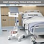 Mount-It! MedHub Mobile Medical Cart with Laptop Bar, Storage Accessories, and Locking Caster Wheels, White/Grey (MI-16029)~#|#~53A31EF4-986B-4966-A000F4009A5846A6_sc7