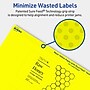 Avery Rectangle Laser/Inkjet Multipurpose Labels, 2.5" x 4", Neon Yellow (30/Pack)~#|#~53A774B5-253E-4062-90B995B2967A1A9D_sc7
