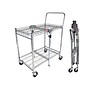 Bostitch Office Small Stowaway Folding Utility Cart, Chrome (BSAC-SMCR)~#|#~53AB58F5-183E-4B62-89B0754113AAD251_sc7