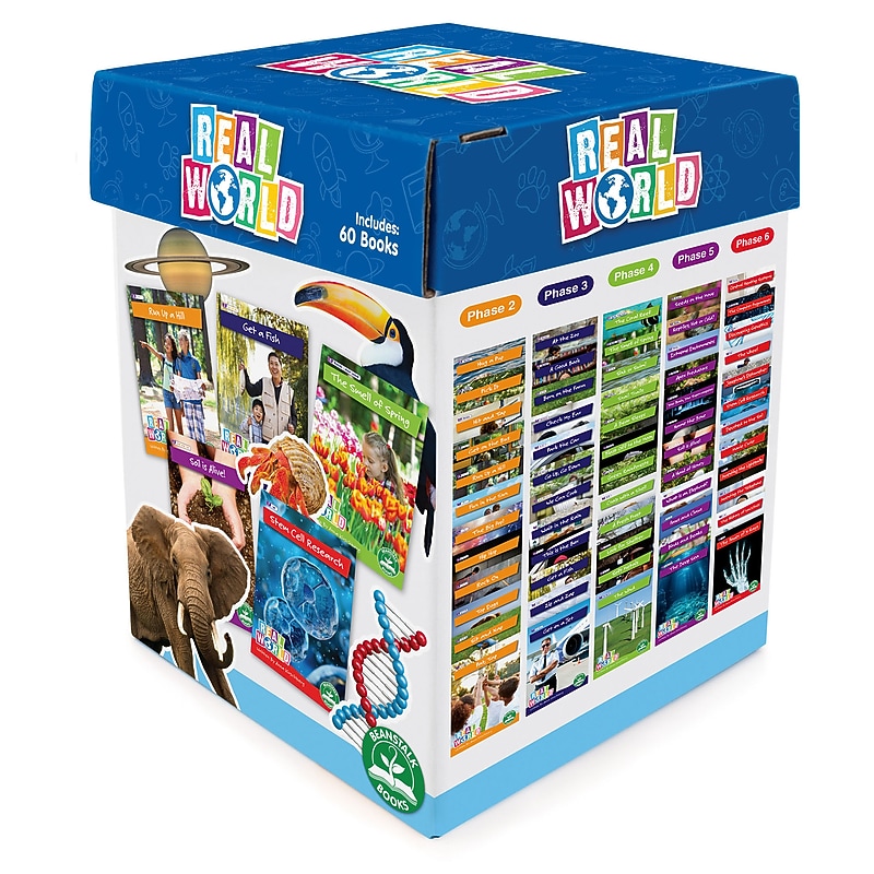 Beanstalk Books Decodable Readers, Real World Readers Boxed Set, 60/Set image 1
