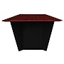 Regency Array 120"W x 48"D Conference Table with Grommet, Mahogany/Black (ACT12048MHBK)~#|#~53B377E9-E15B-4A10-AD2EC4B3A4D2B2F2_sc7
