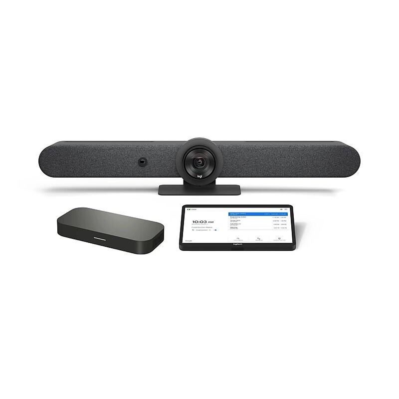 Logitech Rally Bar HD 4K Video Conferencing Bundle, Wall Mounted (TAPRBGGGLCTL4) image 1