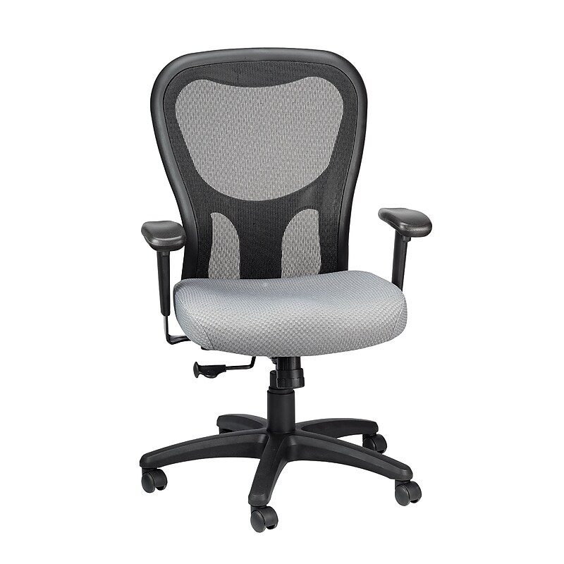 Tempur-Pedic Ergonomic Fabric/Mesh Swivel Task Chair, Grey/Black (TP9000-C-GRY) image 1