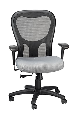 Tempur-Pedic Ergonomic Fabric/Mesh Swivel Task Chair, Grey/Black (TP9000-C-GRY) Simolary simolary.com