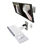 Ergotron Neo-Flex Adjustable Dual Monitor Arm & Wall Mount, Up to 24" Monitor, Light Gray (28-514-800)~#|#~53C24D45-2D08-451C-AD9F9332FC21762D_sc7